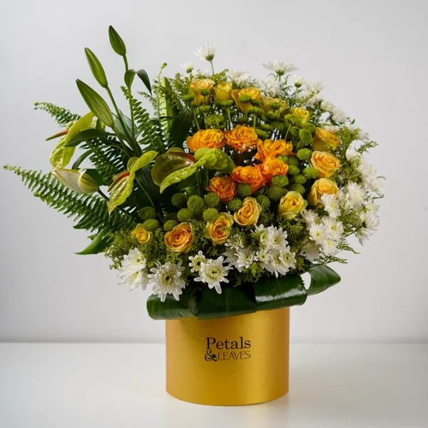The Golden Aura Flower Box