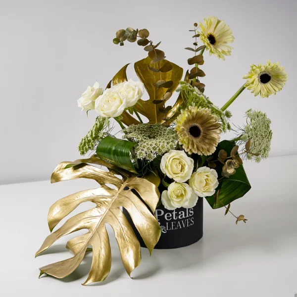 Golden Blooms Flower Box